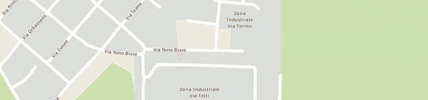 Mappa della impresa itex sas di terzago dario e c a NICHELINO