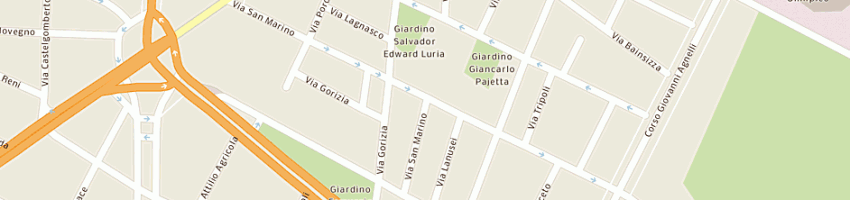 Mappa della impresa studio target sas a TORINO