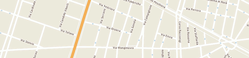 Mappa della impresa pasticceria manconi antonio a TORINO
