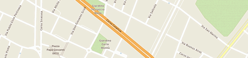 Mappa della impresa east coast (sas) a TORINO