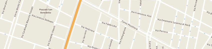 Mappa della impresa digregorio flli autoriparazioni (snc) a TORINO