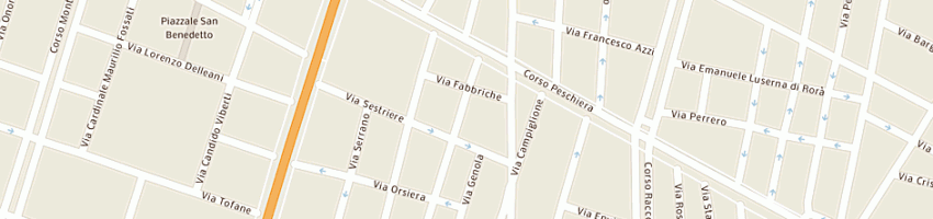 Mappa della impresa arredamenti d'interni di mottura massimiliano a TORINO