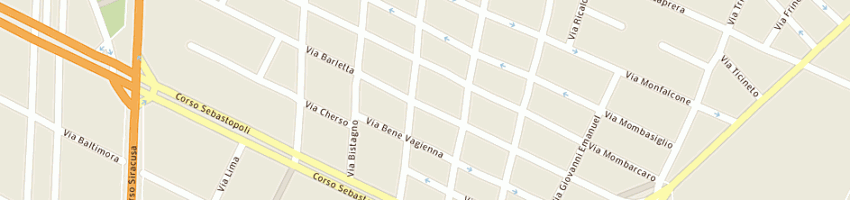 Mappa della impresa pizzeria il grifo di crapulli giorgio a TORINO