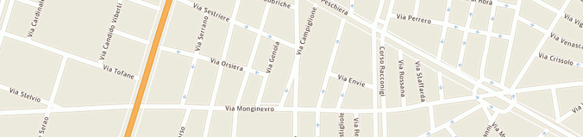 Mappa della impresa techne costruzioni generali srl a TORINO