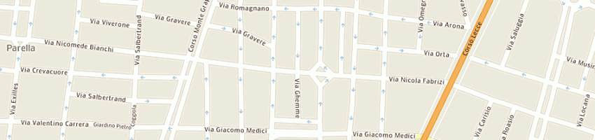 Mappa della impresa albireo costruzioni srl a TORINO