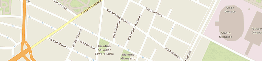 Mappa della impresa pagano fabio mario a TORINO