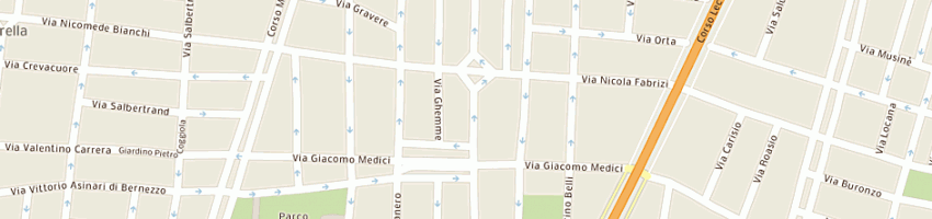 Mappa della impresa ciavarella roberto e c snc a TORINO