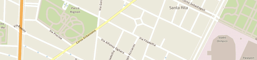 Mappa della impresa ros 2 - societa' semplice a TORINO