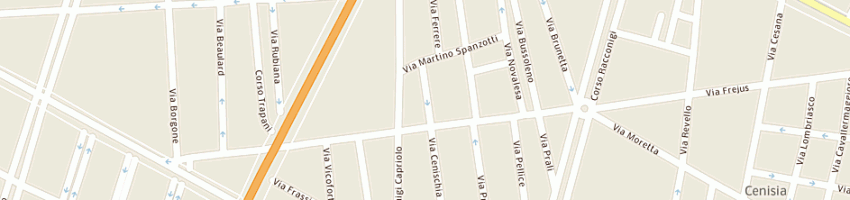 Mappa della impresa cori snc di villari giuseppe e c a TORINO