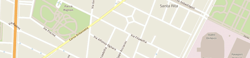 Mappa della impresa tamflex tende di schena ivan a TORINO