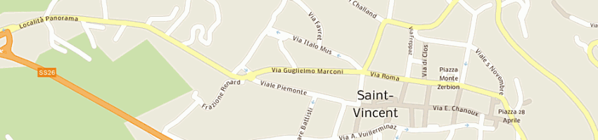 Mappa della impresa caramello sas di caramello francesca e c a SAINT VINCENT