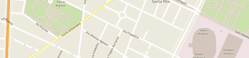 Mappa della impresa antonelli dino sas di antonelli dino e c a TORINO