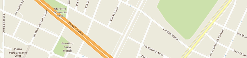 Mappa della impresa centro odontoiatrico agnelli sas di amodio maurizio e c a TORINO