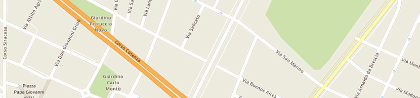 Mappa della impresa zone massimo a TORINO