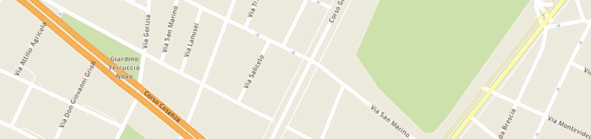 Mappa della impresa athor srl a TORINO