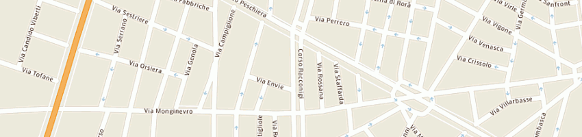 Mappa della impresa usl torino iii a TORINO