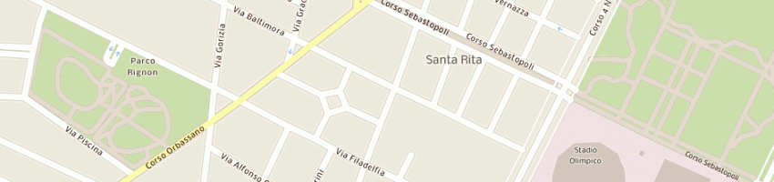Mappa della impresa cafe' mon soleil snc a TORINO