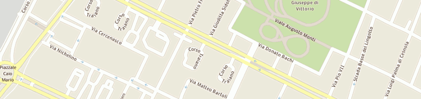 Mappa della impresa calvi rocco distributore total a TORINO