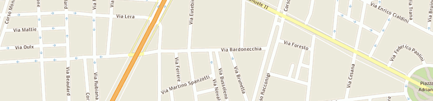 Mappa della impresa centro confezione tendaggi (snc) a TORINO