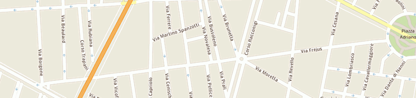 Mappa della impresa metallica (sas) a TORINO