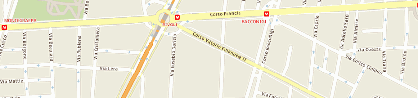 Mappa della impresa leone gianni sas a TORINO