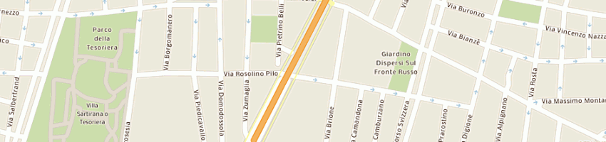 Mappa della impresa il tintoretto di raimondi rosetta a TORINO