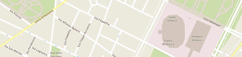 Mappa della impresa tecno di g cerutti e c (sas) a TORINO