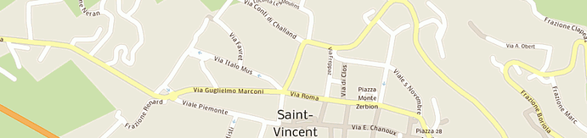 Mappa della impresa bocciodromo comunale a SAINT VINCENT