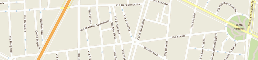 Mappa della impresa marincich sas a TORINO