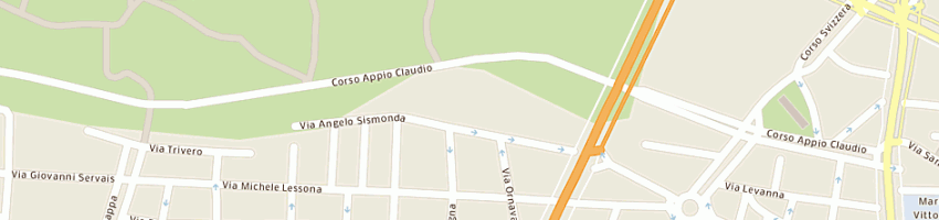Mappa della impresa zelig sas a TORINO