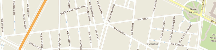 Mappa della impresa schema broker srl a TORINO