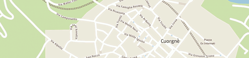 Mappa della impresa pavese giuseppe a CUORGNE 