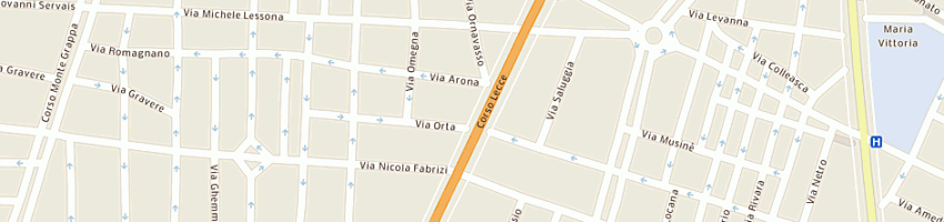 Mappa della impresa forneuro snc di gervasi sabina e dalessandro giuseppe e c a TORINO