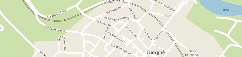 Mappa della impresa cortello egidio a CUORGNE 