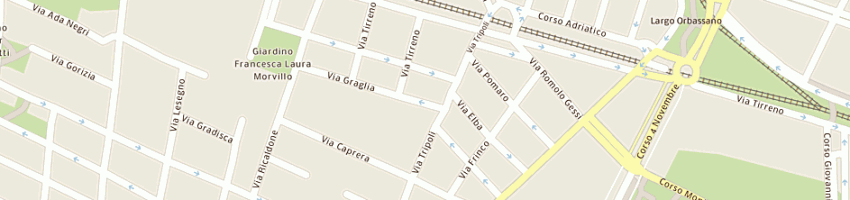 Mappa della impresa merceria di sachero maria a TORINO