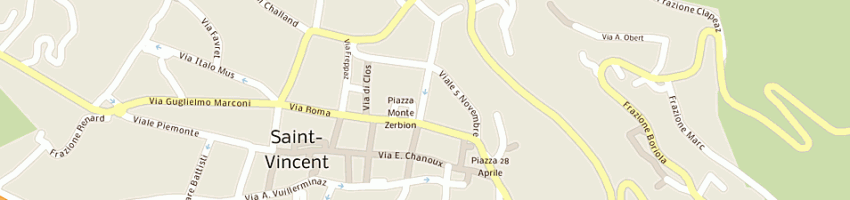 Mappa della impresa trattoria degli amici a SAINT VINCENT