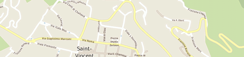 Mappa della impresa cortese a SAINT VINCENT