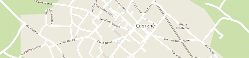 Mappa della impresa sportello unico per le imprese a CUORGNE 