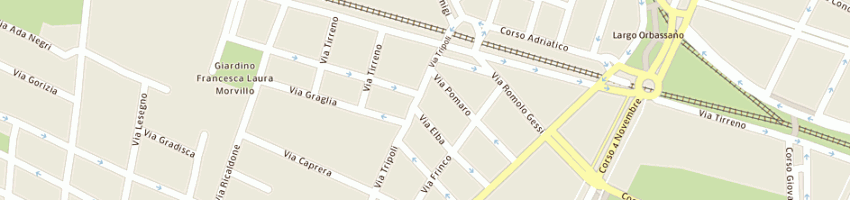 Mappa della impresa le tablier snc di agostino francesco e c a TORINO