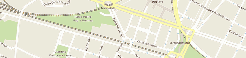 Mappa della impresa luna rossa sas di belgradi massimo e c a TORINO