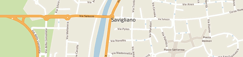 Mappa della impresa gf di gerbaudo davide e c (sas) a SAVIGLIANO