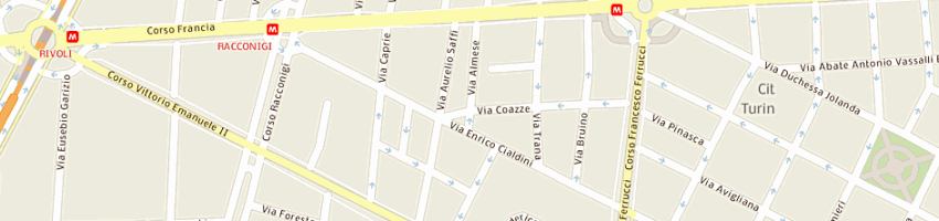 Mappa della impresa panucci assunta a TORINO