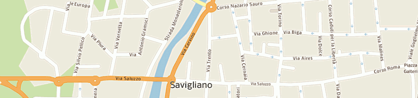 Mappa della impresa la fauci giuseppe a SAVIGLIANO