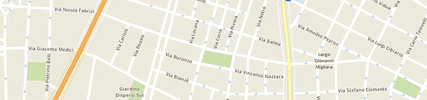 Mappa della impresa pandasec snc a TORINO