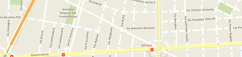 Mappa della impresa aspera servizi di bonfantini daniela e c sas a TORINO