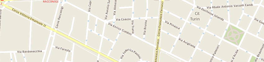 Mappa della impresa peck snc di calebrese giuseppe e c a TORINO