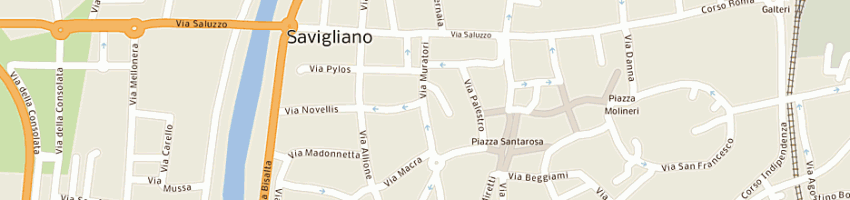 Mappa della impresa peretti anna maria a SAVIGLIANO