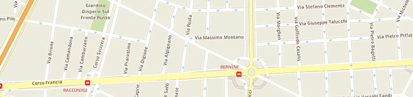 Mappa della impresa alvigini ingantonio a TORINO