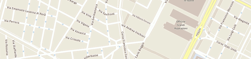 Mappa della impresa eurostrutture sas a TORINO