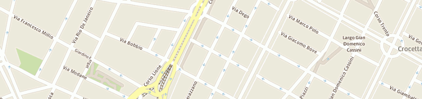 Mappa della impresa la crocetta a TORINO